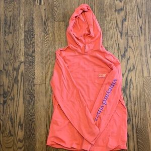 vineyard vines long sleeve shirt with hoodie